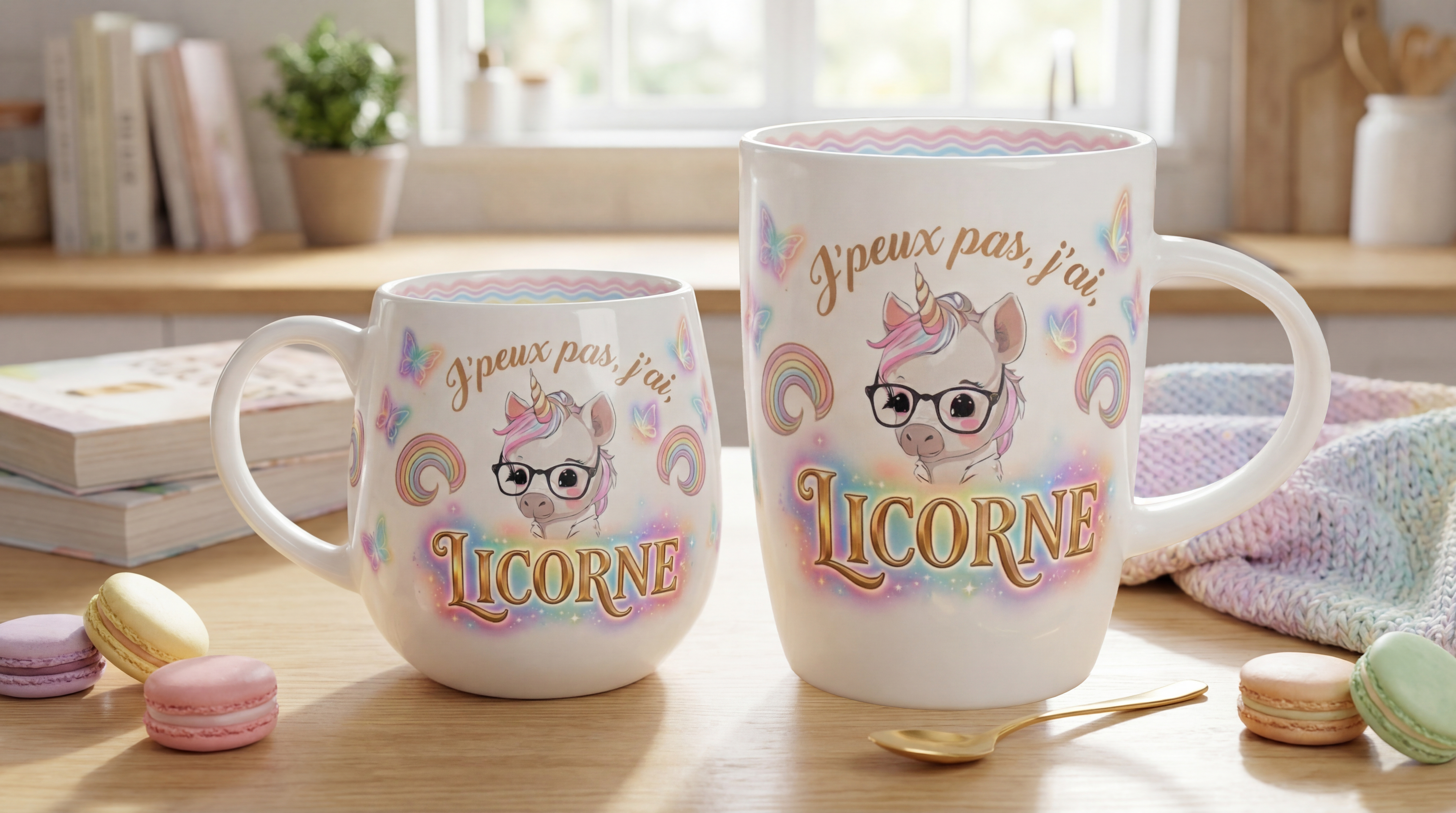 Le bundle de mugs Licorne 400 et 600 ml